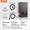 Transformador bajo voltaje VEVOR 600W con temporizador y sensor de fotocélula impermeable 120V AC a 12V/14V AC para exteriores