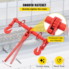 Kit de amarre de cadena VEVOR de 5/16" con capacidad de carga de trabajo de 6600 libras y dos ganchos de agarre incluye (4) amarres de trinquete, (4) cadenas de grado 80 de 21'