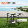 VEVOR Carrito de comedor para parrilla de exterior con estante doble