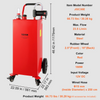 VEVOR Tanque de combustible portátil de 30 galones, 23,5 l/min, 180 W, con ruedas de bomba eléctrica, tanque de almacenamiento de transferencia de combustible para aceite lubricante diésel JH2