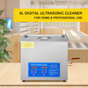 Limpiador ultrasónico comercial VEVOR 6 l de 40 kHz con temporizador digital y calentador de 110 V