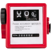 Medidor de combustible mecánico VEVOR Medidor de flujo de combustible de 20 GPM Medidor de transferencia de combustible con pantalla de lotes de 3 dígitos Medidor de flujo de combustible diésel de 1 pulgada