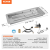 Fogón empotrable de 30 x 10 pulgadas a gas natural y propano de 125 000 BTU con quemador en H
