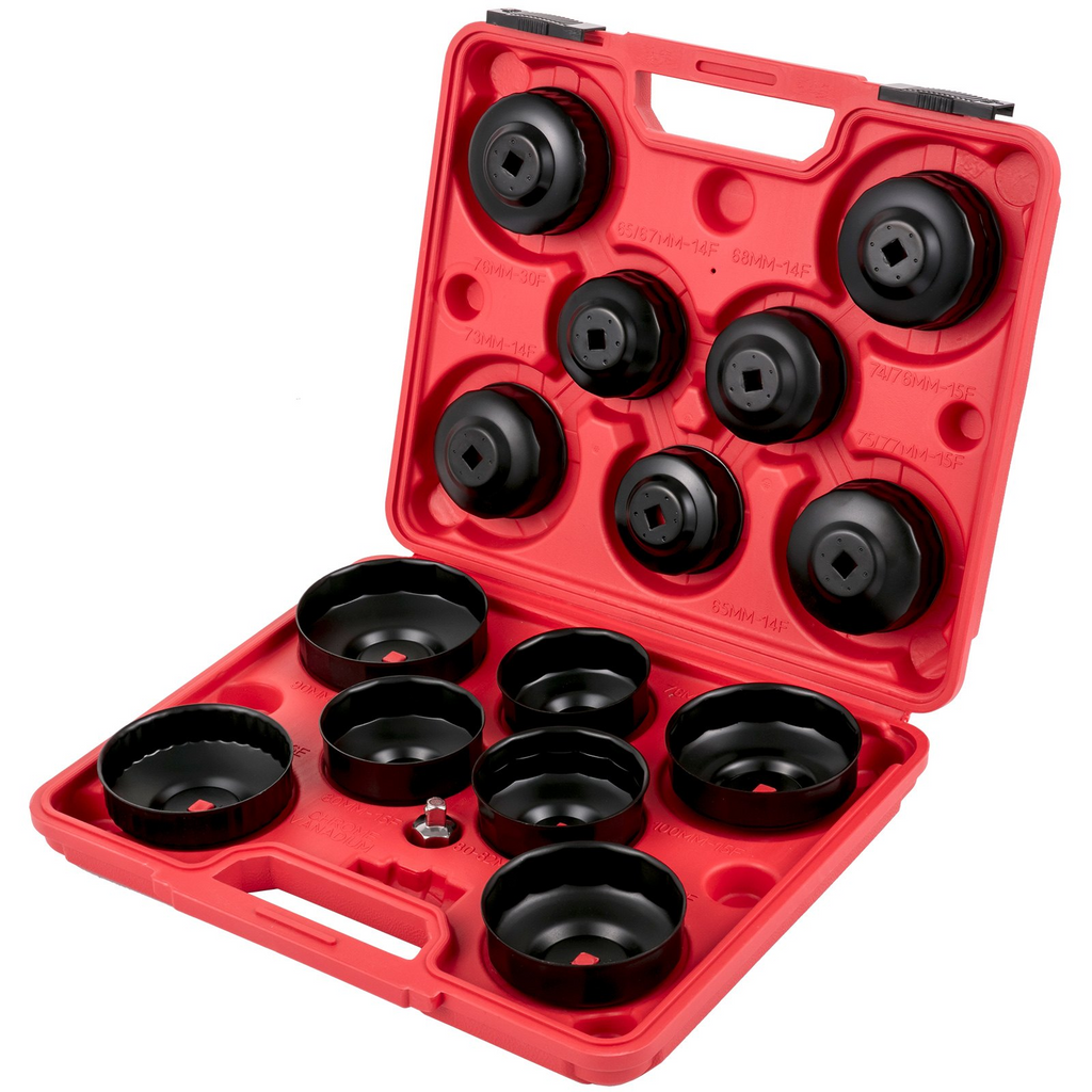 Juego de llaves de filtro de aceite VEVOR 14 piezas de 3/8"