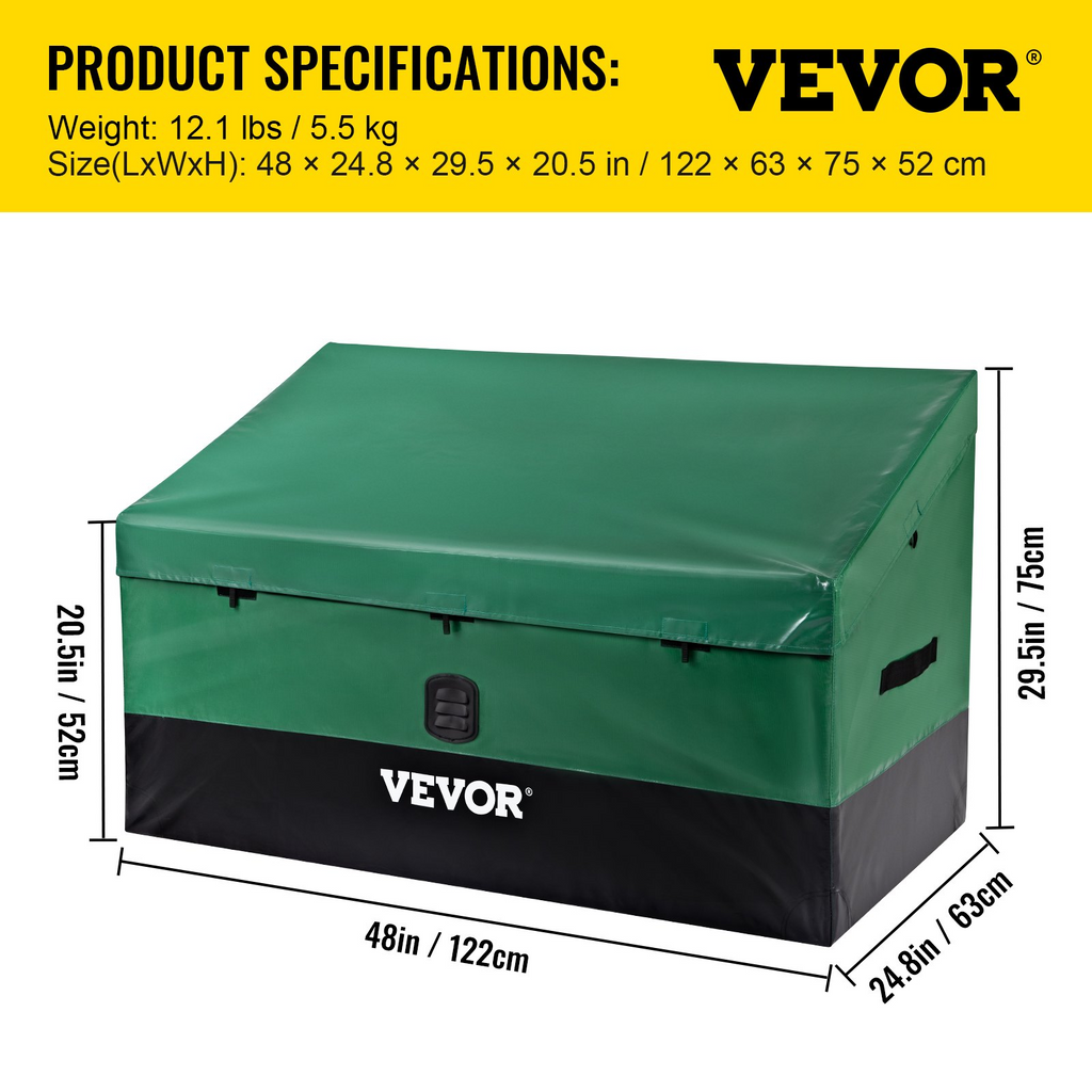 Caja de almacenamiento para exteriores VEVOR 100 galones