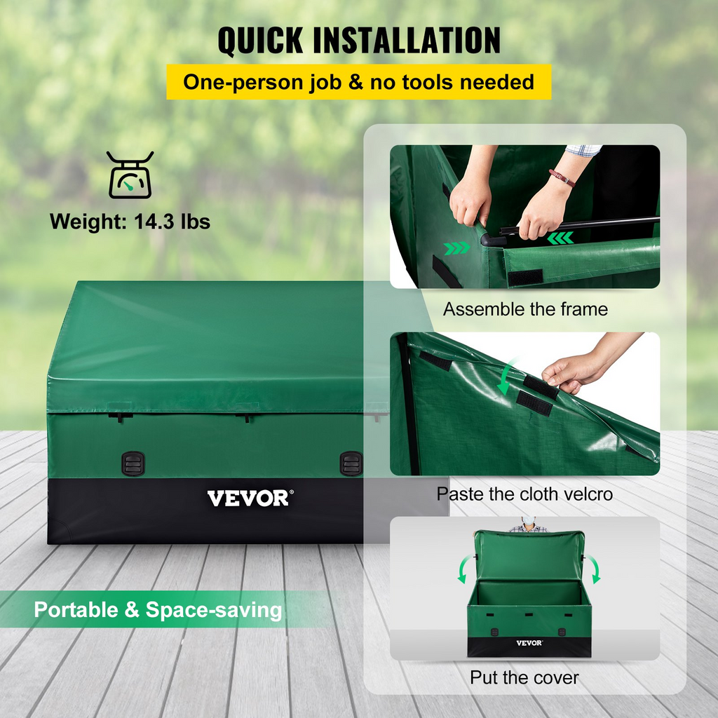 Caja de almacenamiento para exteriores VEVOR