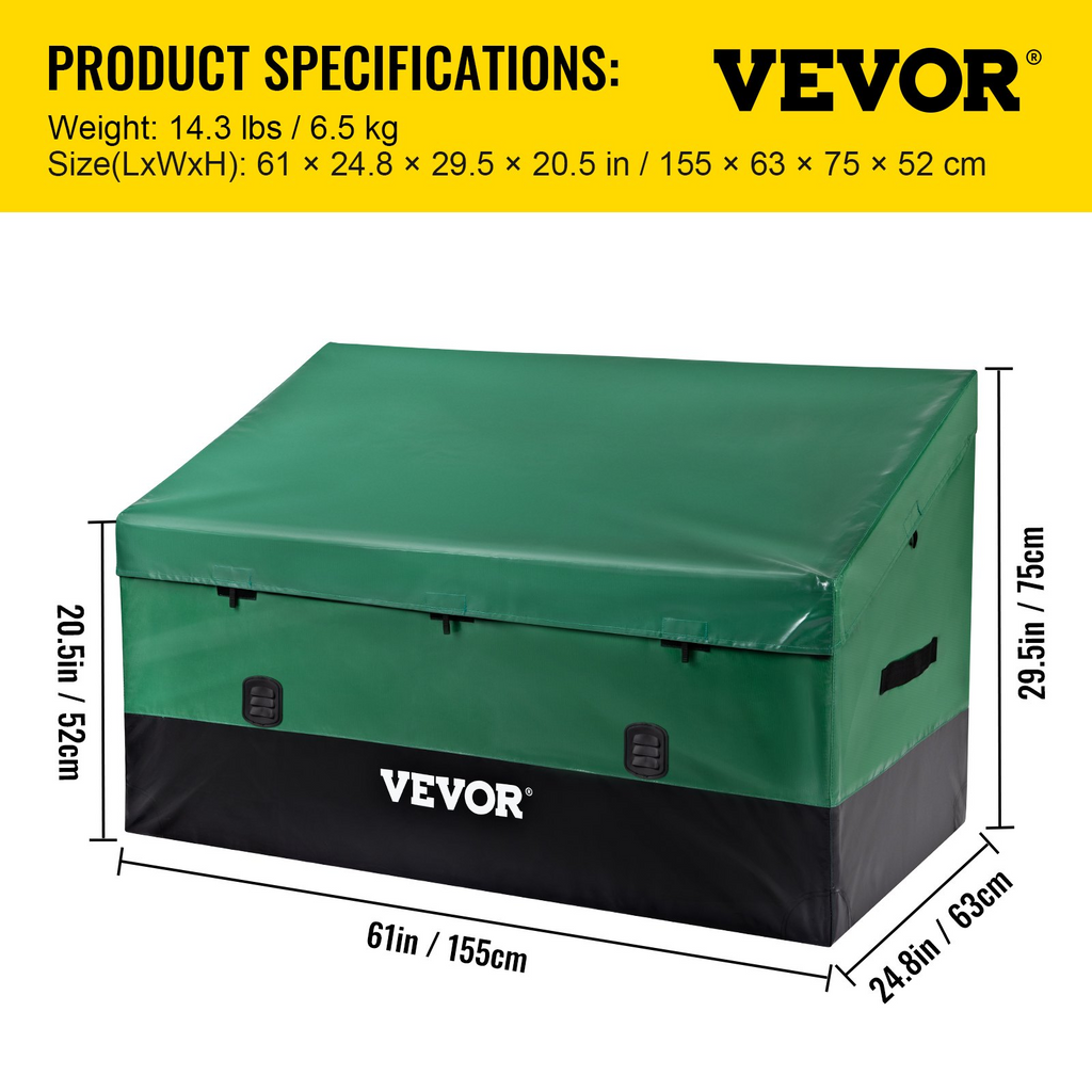 Caja de almacenamiento para exteriores VEVOR