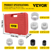 Kit expansor de tubos VEVOR  de 1-5/8" a 4-1/4"