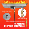 VEVOR - Fogón empotrable de 36 x 12 pulgadas  fogón a gas natural y propano de 150 000 BTU