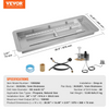VEVOR - Fogón empotrable de 36 x 12 pulgadas  fogón a gas natural y propano de 150 000 BTU