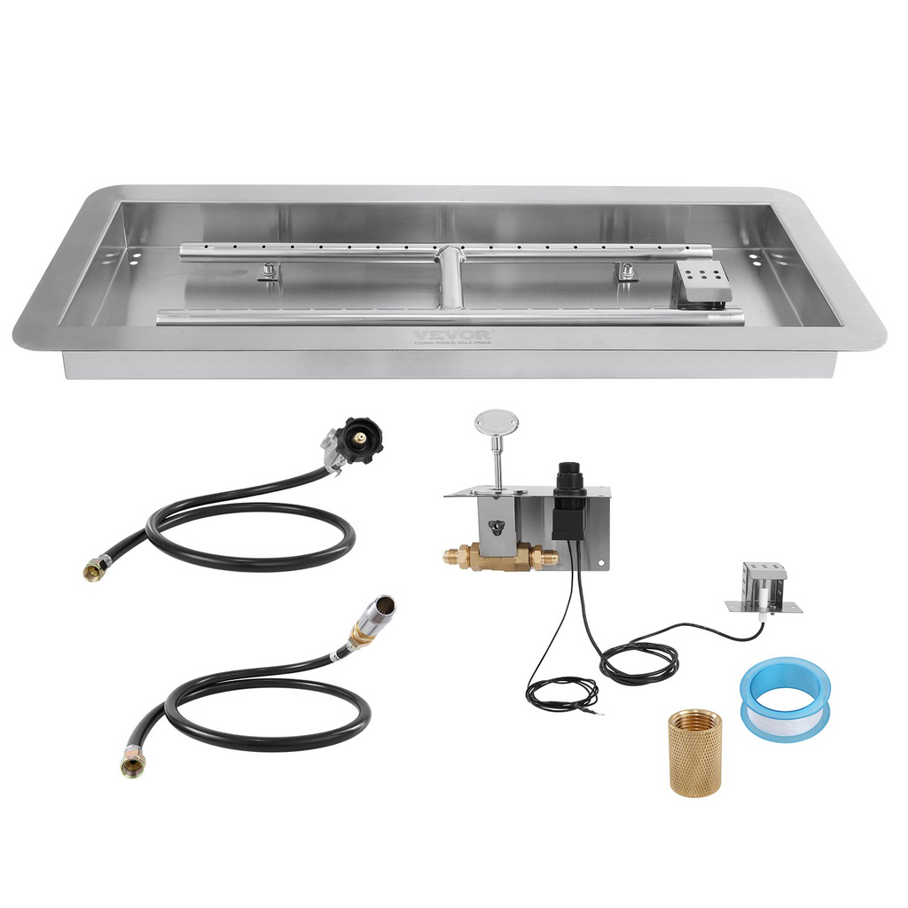 VEVOR - Fogón empotrable de 36 x 12 pulgadas  fogón a gas natural y propano de 150 000 BTU