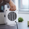 Calentador eléctrico portátil con termostato 1000 W/1500 W ventilador de cerámica silencioso ajustable de 2 niveles 9 pulgadas