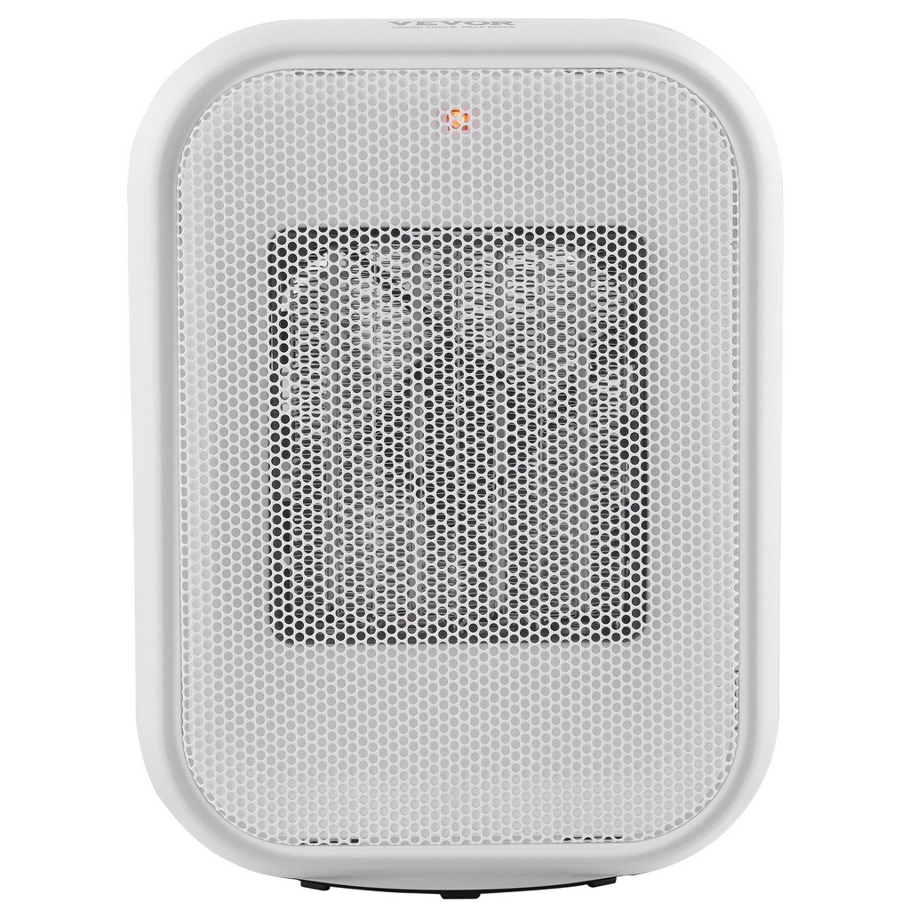 Calentador eléctrico portátil con termostato 1000 W/1500 W ventilador de cerámica silencioso ajustable de 2 niveles 9 pulgadas