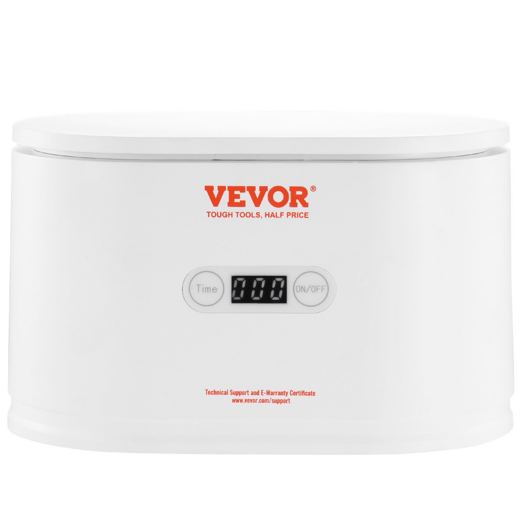 Limpiador ultrasónico de joyas VEVOR de 22 oz (650 ml) con 5 temporizadores digitales