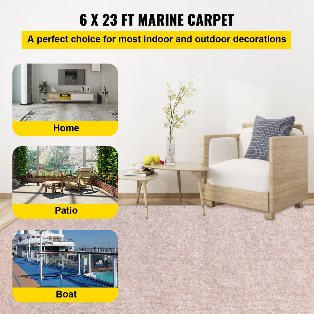 Alfombra para barco 1,80 m x 7,90 m