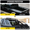 VEVOR - Barra antivuelco para camión ajustable con 6 luces laterales auxiliares de color ámbar ajuste universal para camionetas