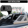 VEVOR - Barra antivuelco para camión ajustable con 6 luces laterales auxiliares de color ámbar ajuste universal para camionetas