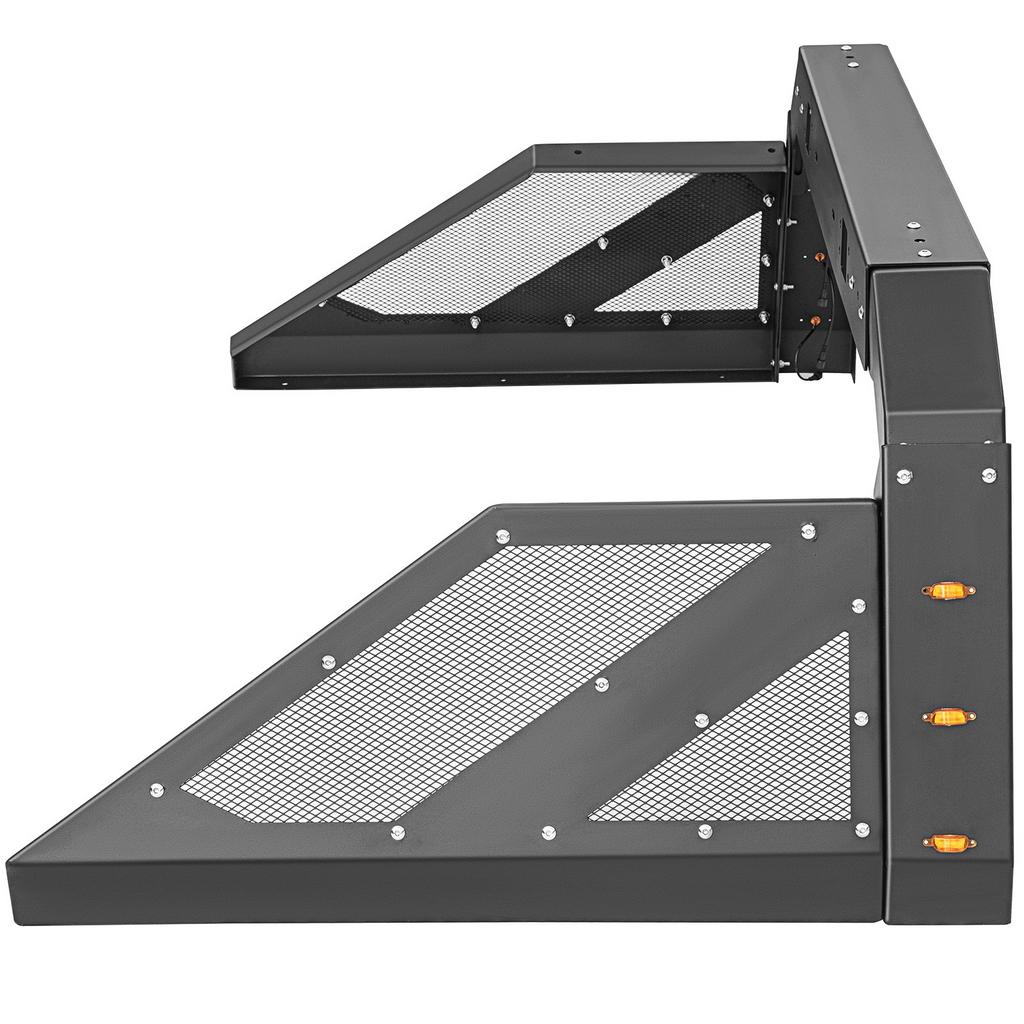 VEVOR - Barra antivuelco para camión ajustable con 6 luces laterales auxiliares de color ámbar ajuste universal para camionetas