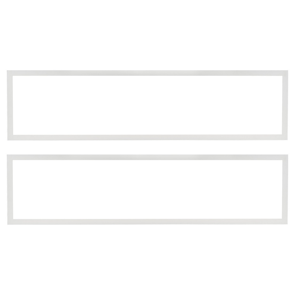 VEVOR - Paquete de 2 luces LED de panel plano de 1 x 4 pies 6600 lm 55 W