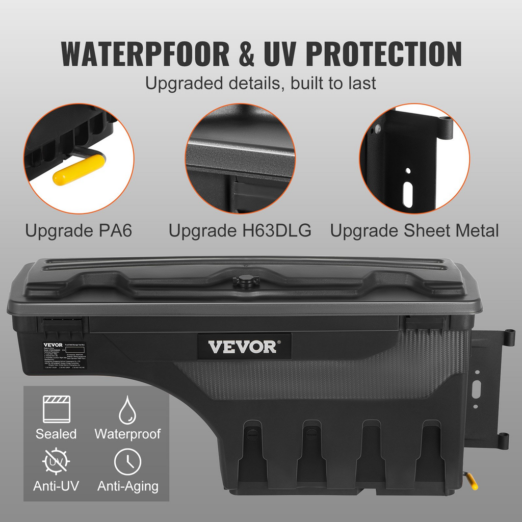 VEVOR Caja de almacenamiento para caja de camioneta