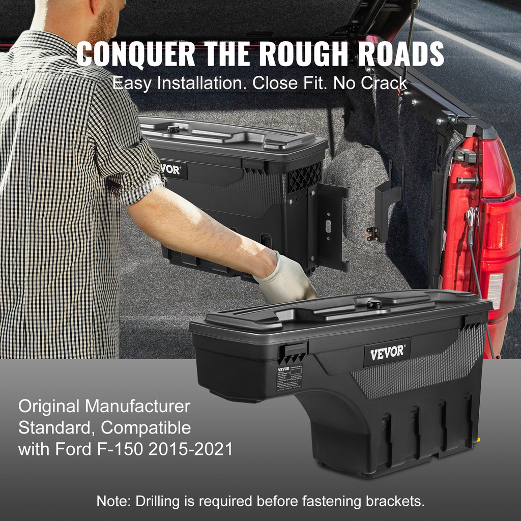 VEVOR Caja de almacenamiento para caja de camioneta