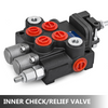 Válvula hidráulica VEVOR de control de joystick de 2 carretes control direccional hidráulico de 11 gpm de doble acción