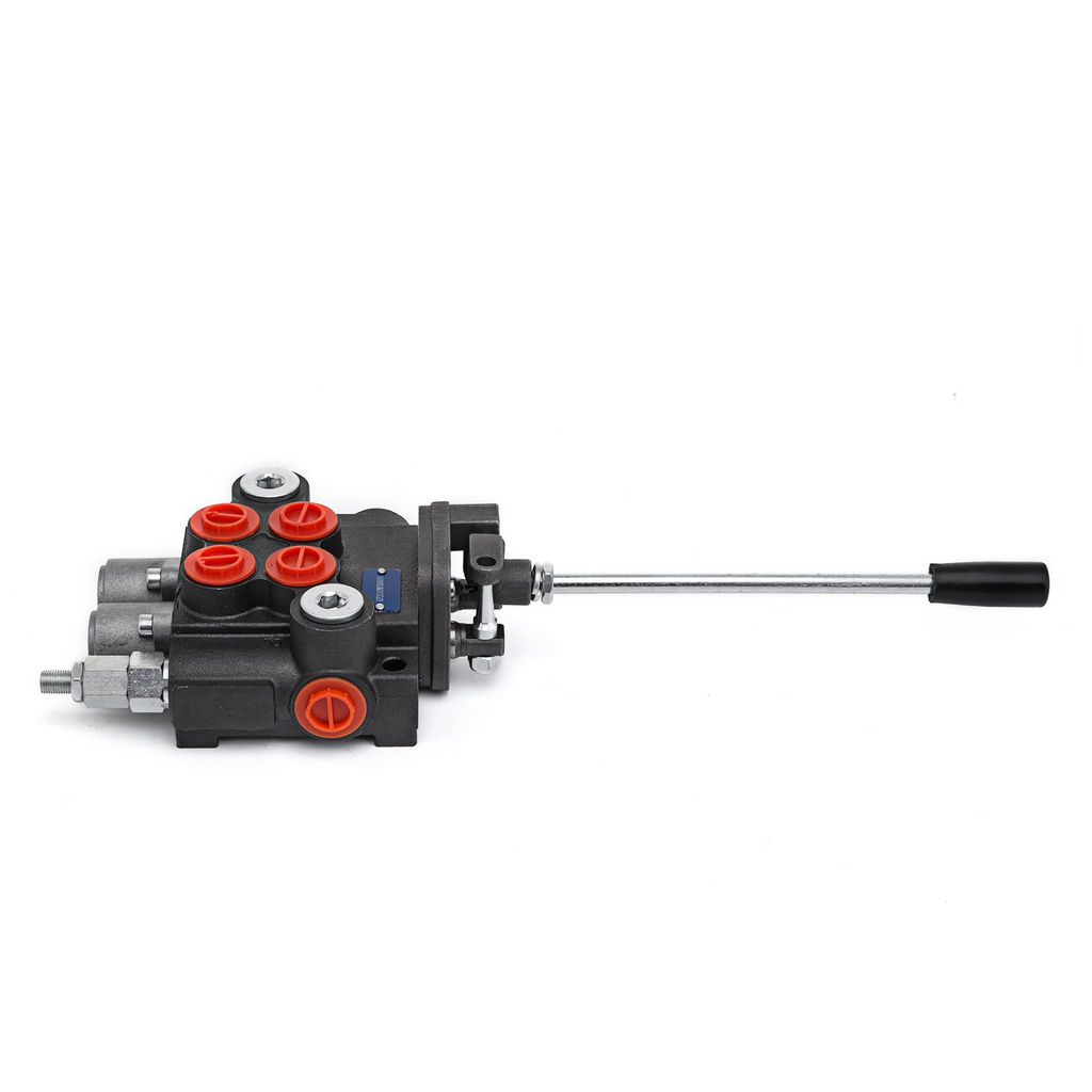 Válvula hidráulica VEVOR de control de joystick de 2 carretes control direccional hidráulico de 11 gpm de doble acción