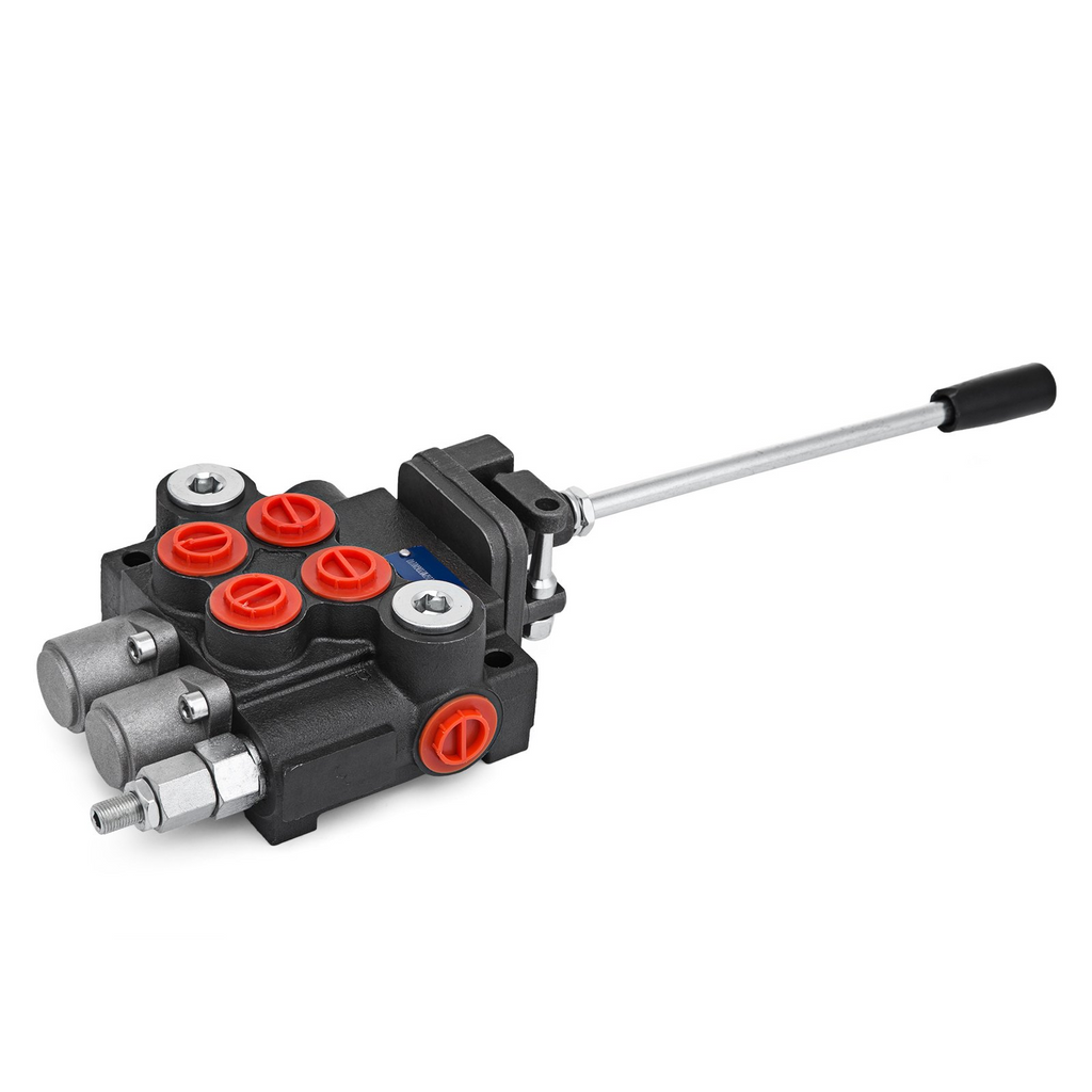 Válvula hidráulica VEVOR de control de joystick de 2 carretes control direccional hidráulico de 11 gpm de doble acción