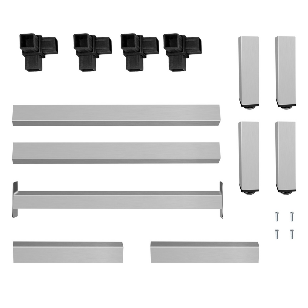 Estante de almacenamiento de aluminio VEVOR 48'' x 14'' 8'' del piso capacidad de 1000 lb