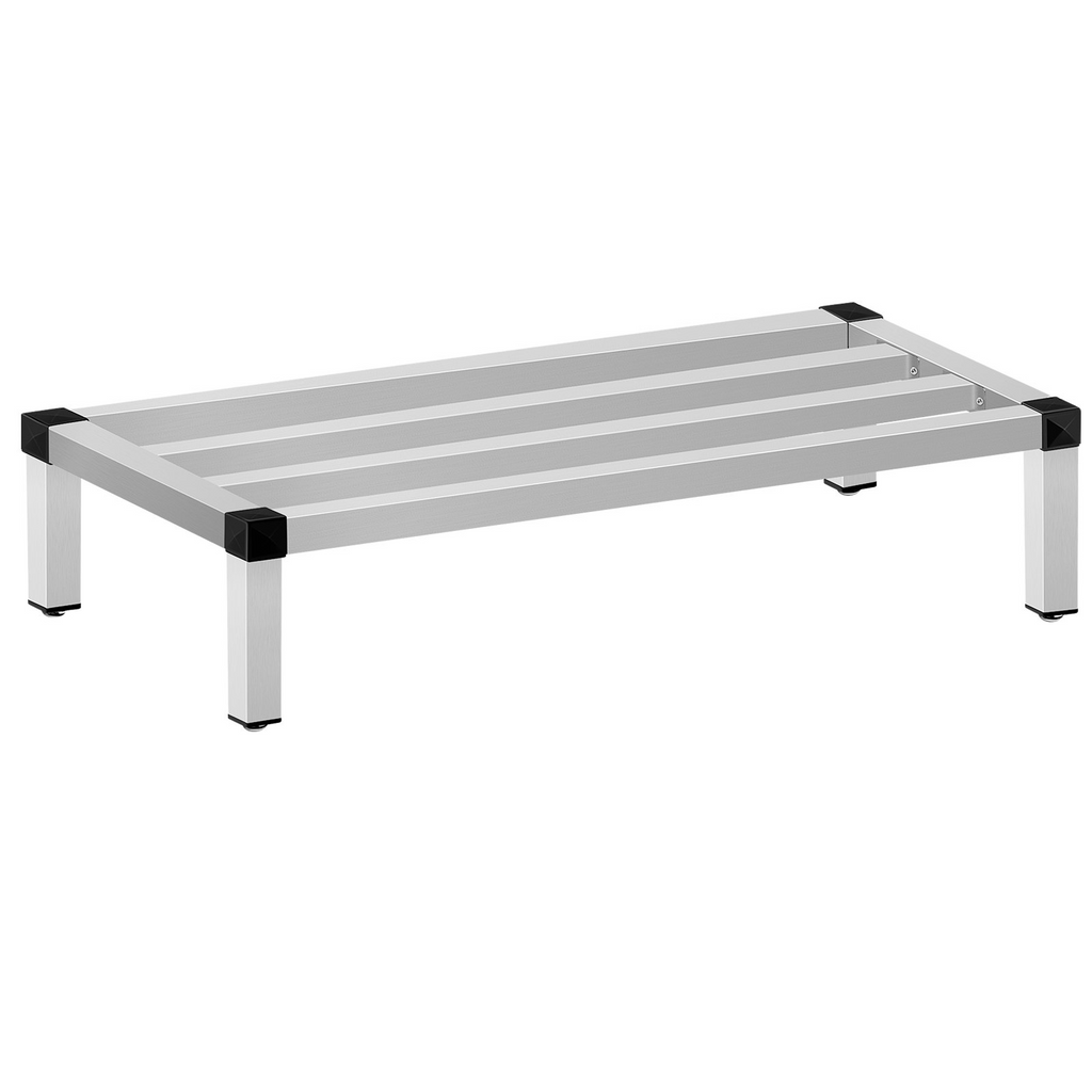 Estante de almacenamiento de aluminio VEVOR 48'' x 14'' 8'' del piso capacidad de 1000 lb