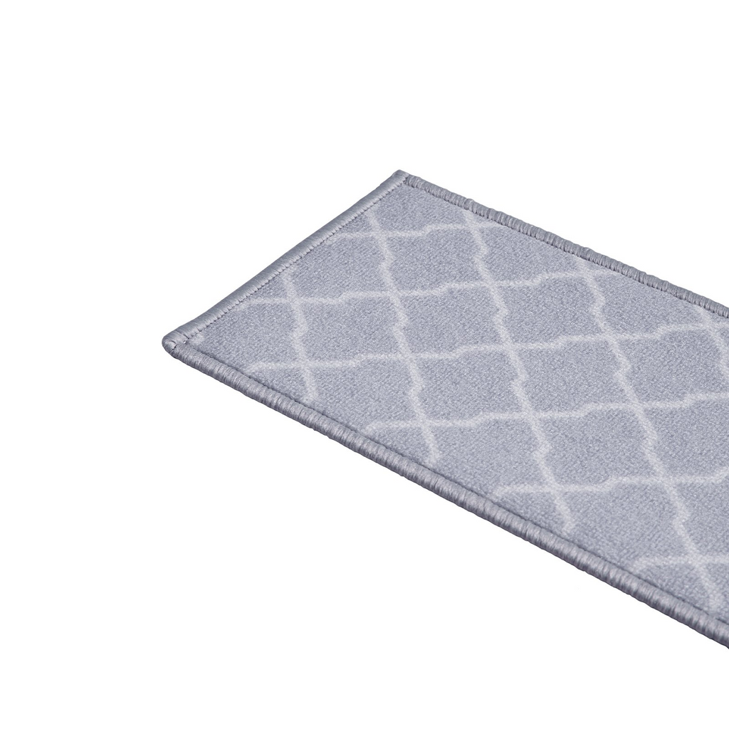 VEVOR Stair Treads, Stairs Carpet Non Slip 9" x 28", Indoor Stair Runner for Wooden Steps, Anti Slip Carpet Soft Edging Stair Rugs Mats for Kids Elders and Dogs, 15 pcs, Light Gray