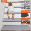 VEVOR - Alfombra antideslizante para escaleras de 20 x 76 cm para interior de madera 15 unidades color gris