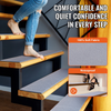 VEVOR - Alfombra antideslizante para escaleras de 20 x 76 cm para interior de madera 15 unidades color gris