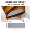 VEVOR - Alfombra antideslizante para escaleras de 20 x 76 cm para interior de madera 15 unidades color gris