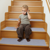 VEVOR - Alfombra antideslizante para escaleras de 20 x 76 cm para interior de madera 15 unidades color gris