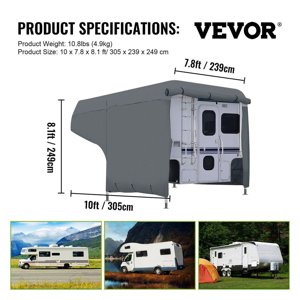 VEVOR - Funda para caravana de 8 a 10 pies