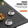 VEVOR Juego de comedor para patio de 7 piezas