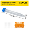 Tubos de centrífuga cónicos VEVOR 15 ml 500 piezas