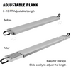 Tablón de trabajo de aluminio VEVOR de 8 a 13 pies con capacidad de 440 libras ancho de 12,5 pulgadas
