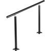 VEVOR Outdoor Stair Railing Kit, 3 FT Handrails 1-3 Steps, Adjustable Angle Black Aluminum Stair Hand Rail for The Elderly, Handrails for Outdoor Steps
