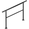Pasamanos para escaleras de exterior VEVOR de 47,6 x 35,2 pulgadas ajustable de 0 a 30 grados negro para escaleras de 3 a 4 escalones