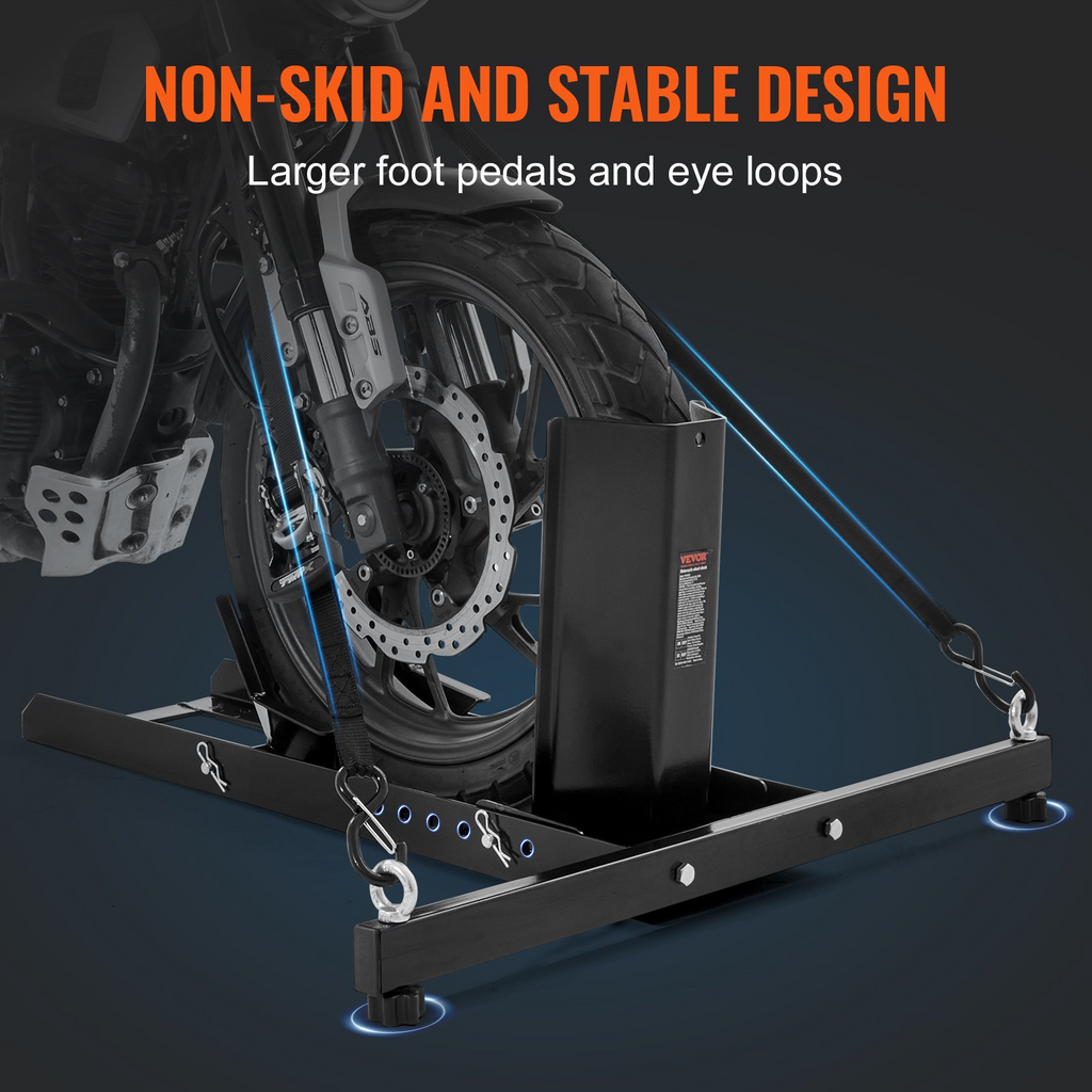 Soporte vertical para rueda de motocicleta capacidad de 1800 lb
