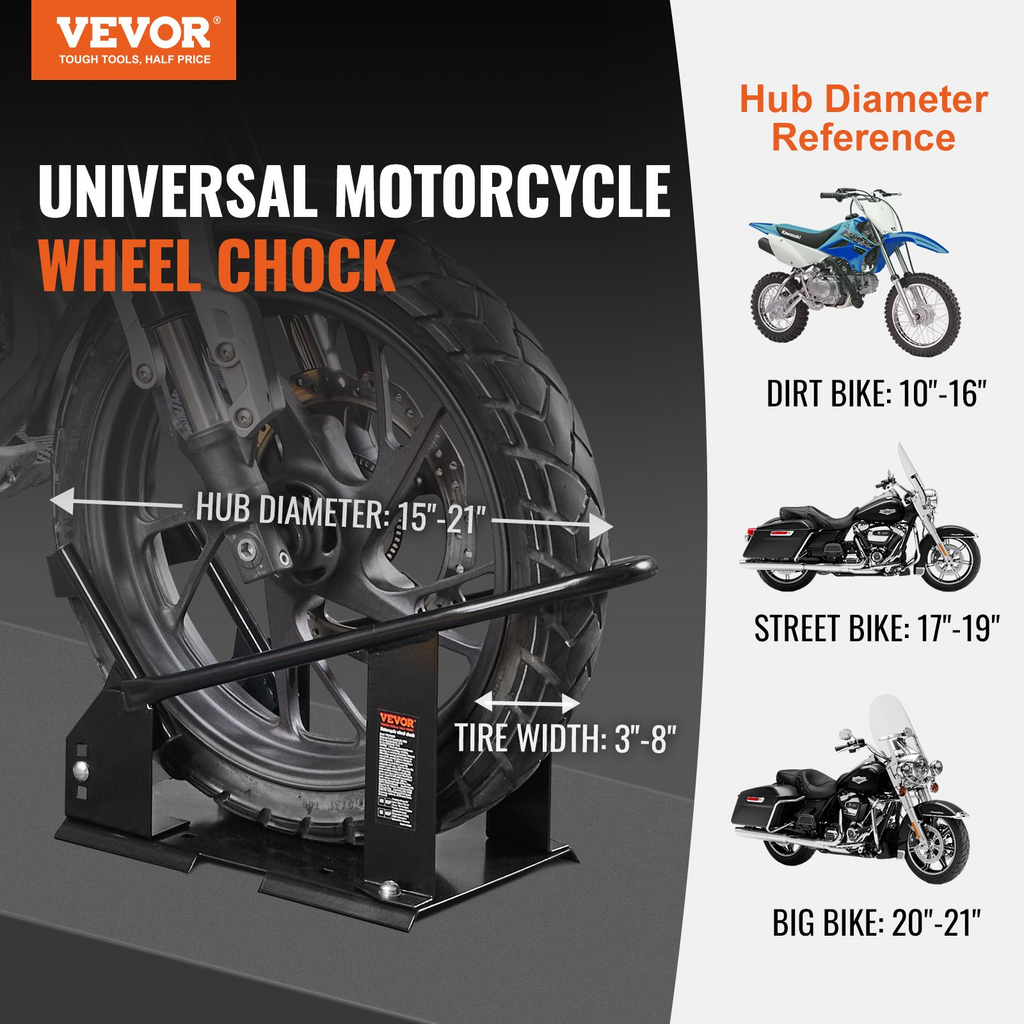 Soporte para rueda de motocicleta con capacidad de 1800 lb
