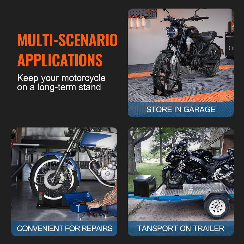 Soporte para rueda de motocicleta con capacidad de 1800 lb
