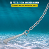 Cadena de ancla VEVOR de acero galvanizado de 20' x 5/16" de ancla de 3/8"  de 11650 lb  ancla de 9460 lb