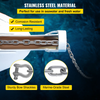 Cadena de ancla VEVOR de acero galvanizado de 20' x 5/16" de ancla de 3/8"  de 11650 lb  ancla de 9460 lb