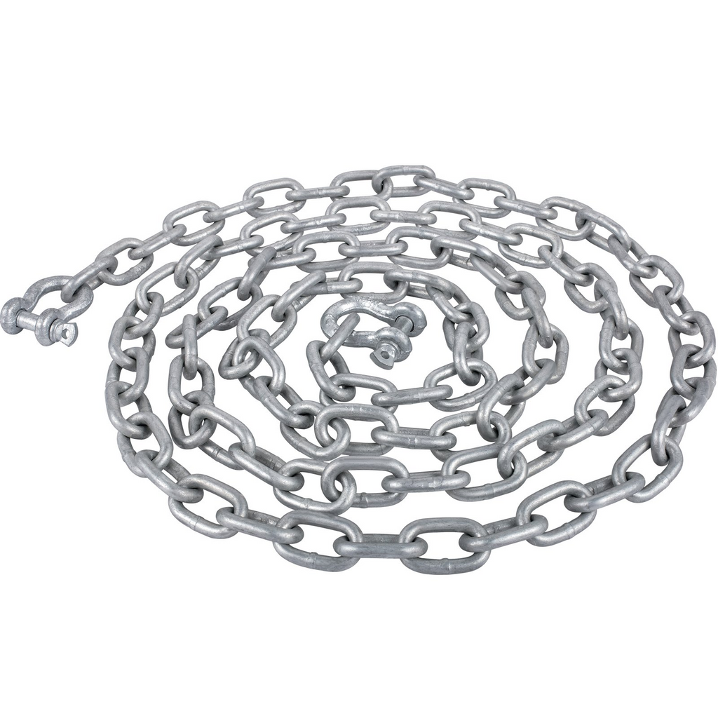 Cadena de ancla VEVOR de acero galvanizado de 20' x 5/16" de ancla de 3/8"  de 11650 lb  ancla de 9460 lb