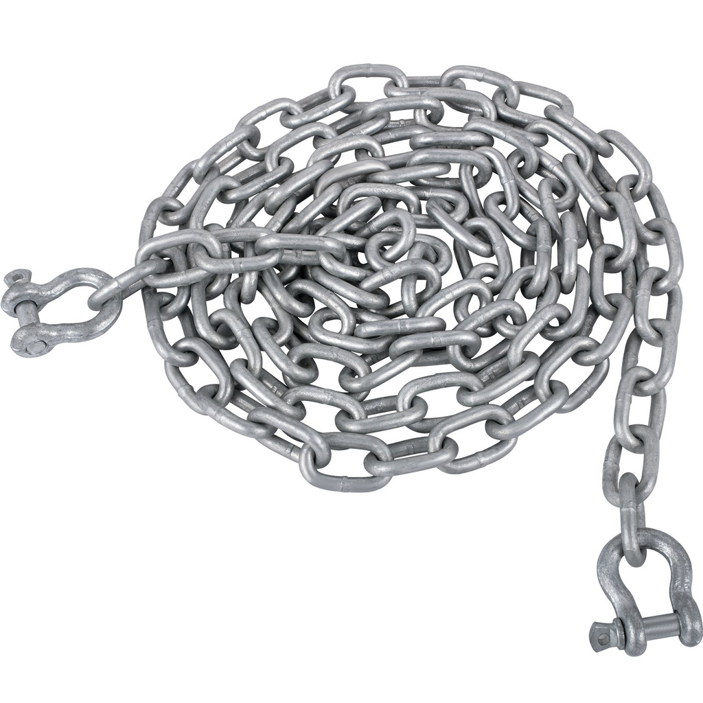 Cadena de ancla VEVOR de acero galvanizado de 20' x 5/16" de ancla de 3/8"  de 11650 lb  ancla de 9460 lb