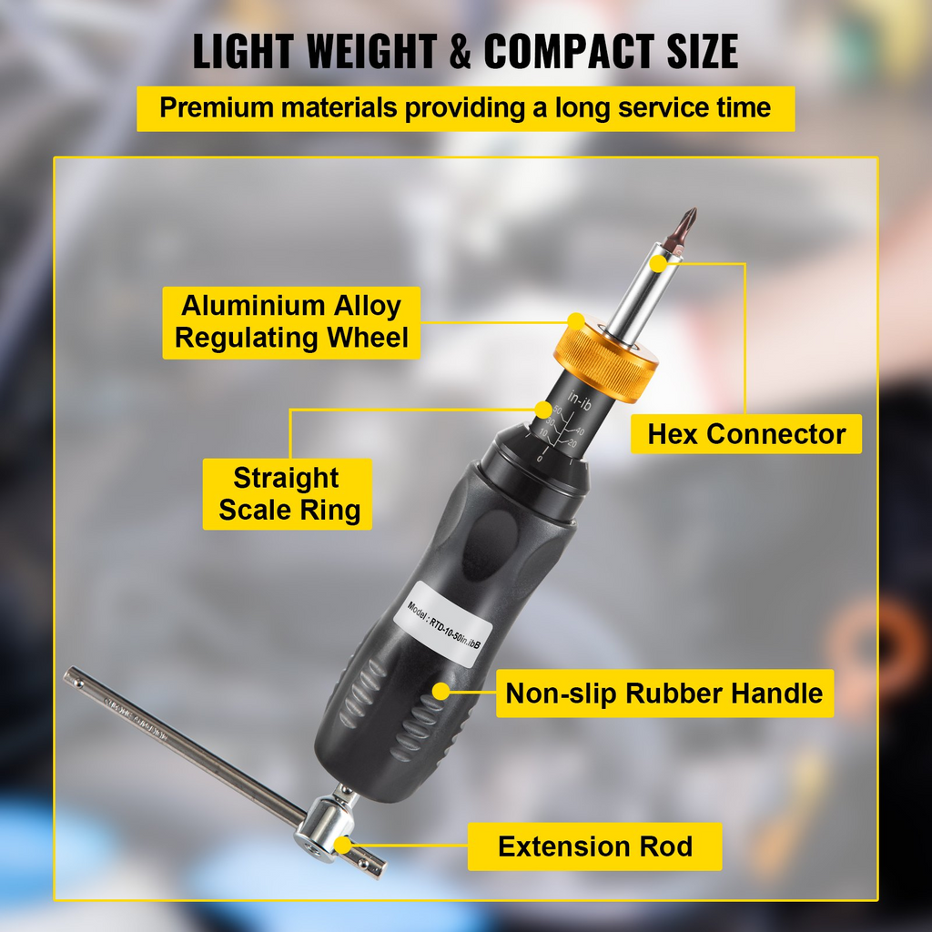 Destornillador dinamométrico VEVOR de 1/4"