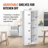 Despensa de cocina VEVOR de 60" de alto capacidad de carga de 110 lb